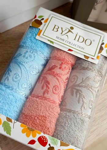 Nakışlı Pastel Renkli Mutfak Havlu Seti
