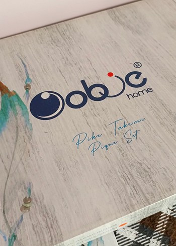 Beyaz ve Gri Ekose Desenli Çift Pike Takımı - Görsel 2