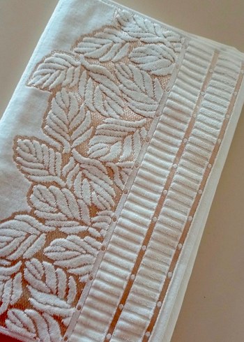 2 adet yaprak desenli el yüz havlusu - Görsel 3