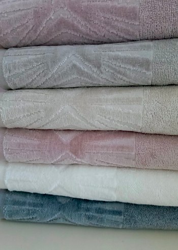 Pastel Gri Modern Klasik Havlar 6 adet fiyatıdır - Görsel 2