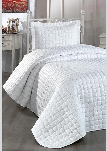 EstivaTek Kişilik Krem Yatak Örtüsü - Görsel 2