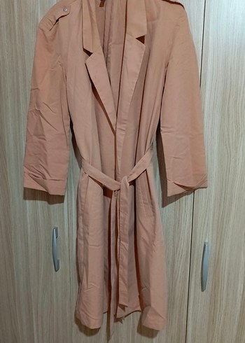 Bej Midi Kadın Trençkot - Görsel 5