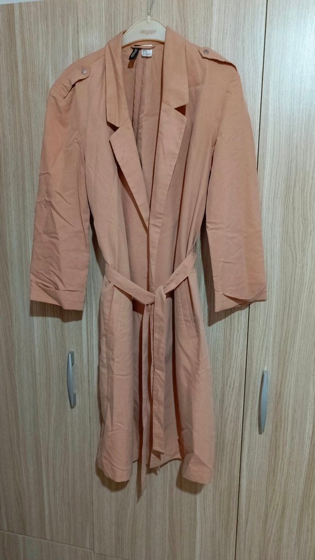 Bej Midi Kadın Trençkot - Görsel 5