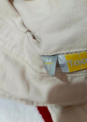 Düğmeli Beyaz Keten Kadın Gömlek - Görsel 3