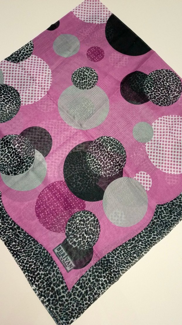 Dantel Detaylı Pembe Kadın Fular - Görsel 2