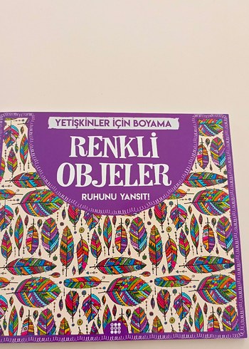 Yetişkinler İçin Renkli Objeler Boyama Kitabı