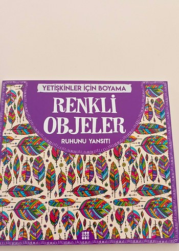 Yetişkinler İçin Renkli Objeler Boyama Kitabı