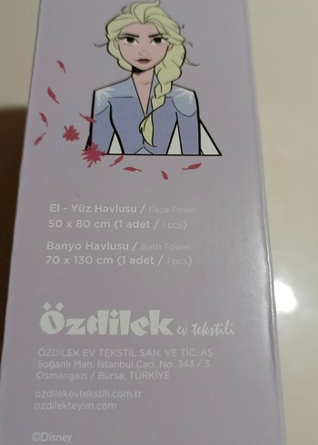 Kız Çocukları İçin Baskılı Bornoz ve Havlu Seti