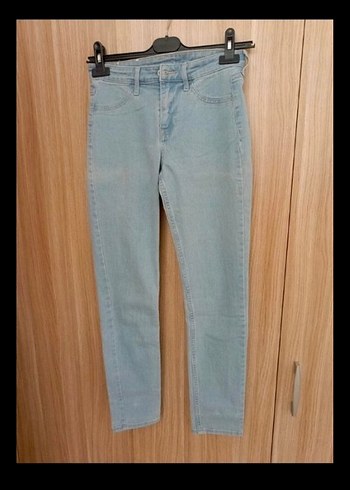 Çok Açık Mavi Pastel Kadın Denim Pantolon