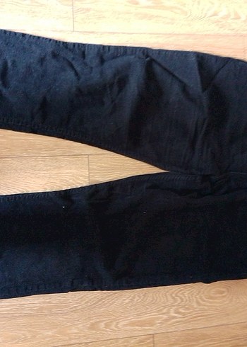 Kadın Siyah Kemerli Skinny Denim Pantolon