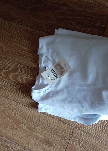 Beyaz Uzun Kollu Kız çocuk Tisort - Görsel 6