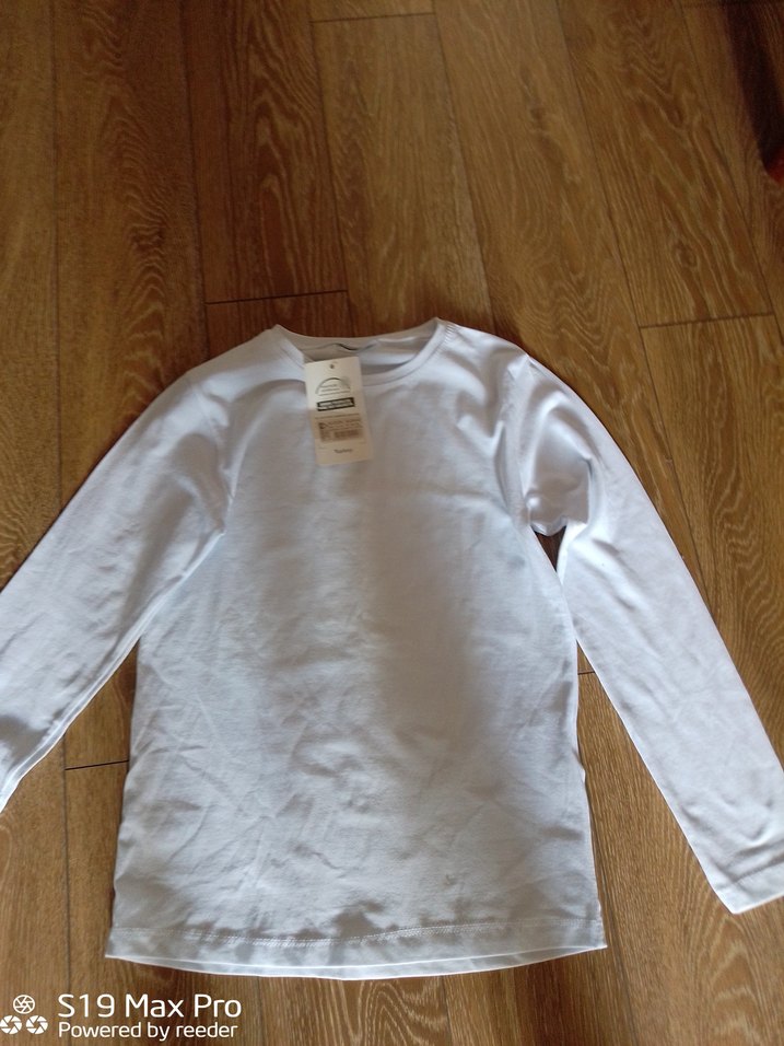 Beyaz Uzun Kollu Kız çocuk Tisort - Görsel 2