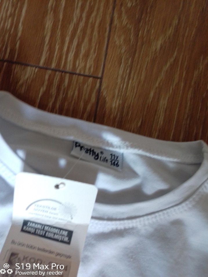 Beyaz Uzun Kollu Kız çocuk Tisort - Görsel 4