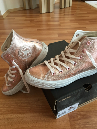 Rose gold converse