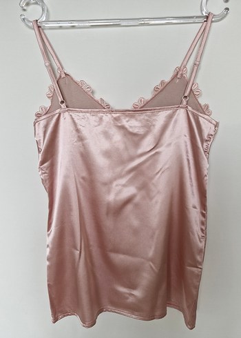 Pembe 4 Parça Saten Gecelik ve Sabahlık Takım - Görsel 11