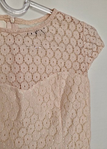 Açık Pembe Midi Dantel Detaylı Kadın Takım - Görsel 3