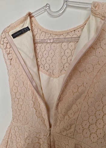 Açık Pembe Midi Dantel Detaylı Kadın Takım - Görsel 9