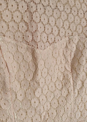 Açık Pembe Midi Dantel Detaylı Kadın Takım - Görsel 4