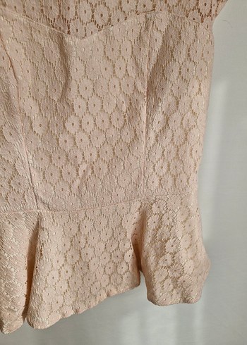 Açık Pembe Midi Dantel Detaylı Kadın Takım - Görsel 6