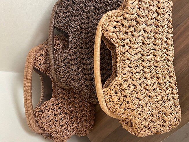 Beden camel Renk Mango Clutch burslu çanta