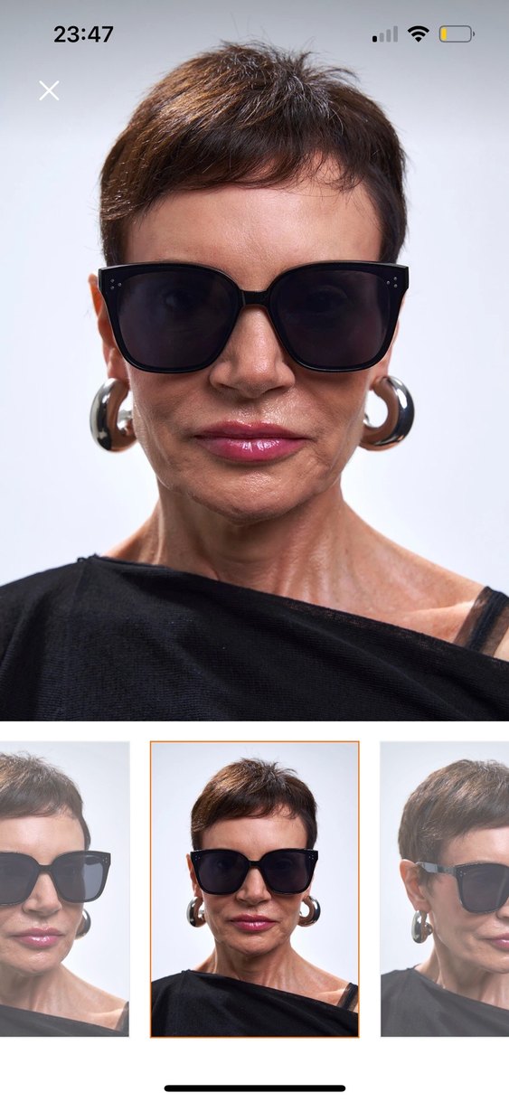 Bilge karga Kadın Siyah Klasik Güneş Gözlüğü - Görsel 2