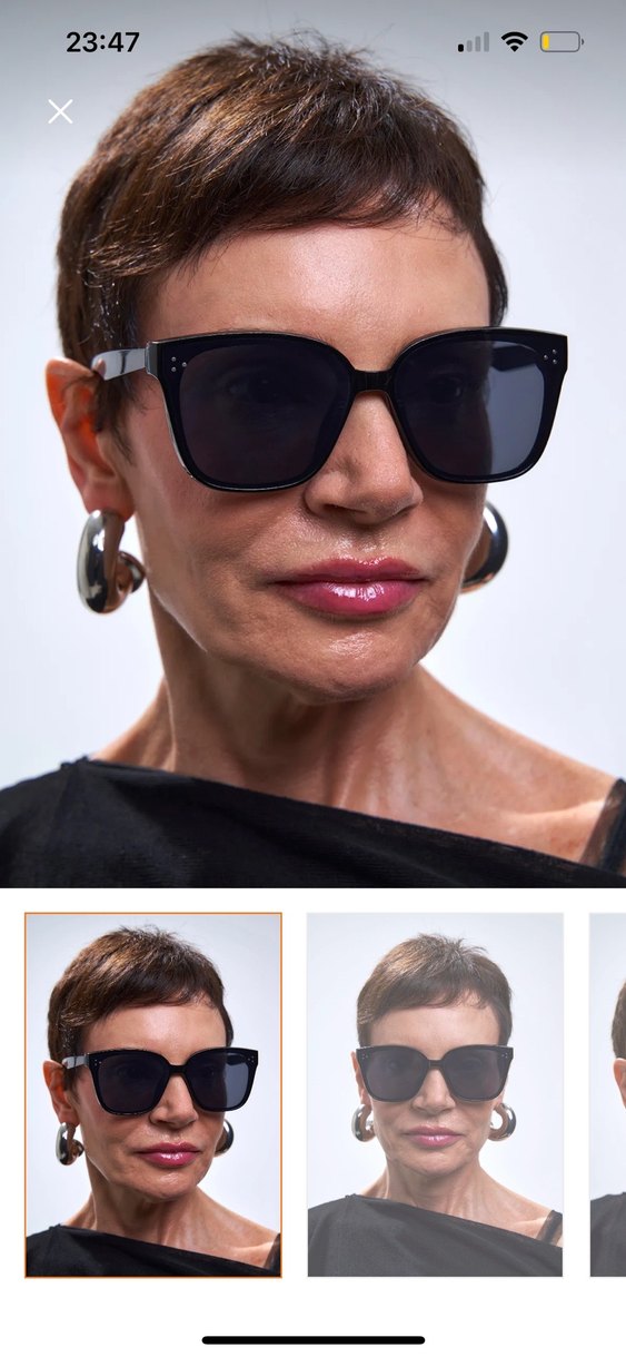 Bilge karga Kadın Siyah Klasik Güneş Gözlüğü - Görsel 3