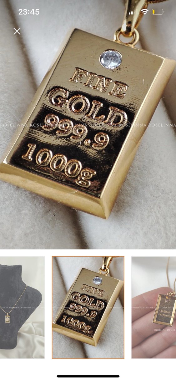 Külçe kolye - Görsel 3