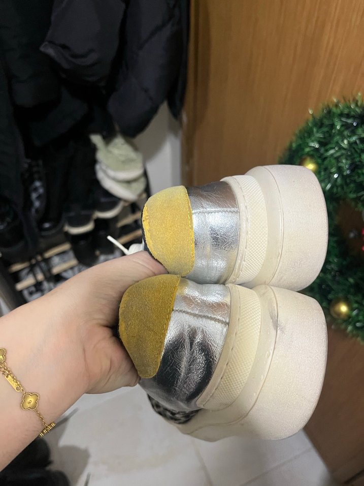 Leopar Desenli Kadın Sneakers - Görsel 3