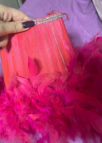 Püsküllü Pembe avize başlığı - Görsel 3