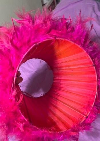 Püsküllü Pembe avize başlığı - Görsel 4