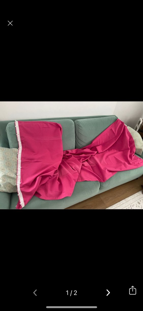 Pembe fon perde - Görsel 2