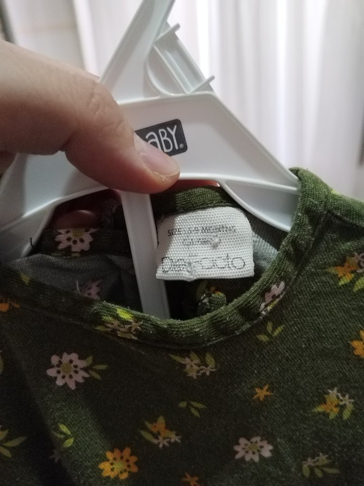 Kız Çocuk Haki Renk Uzun Kollu Elbise - Görsel 2