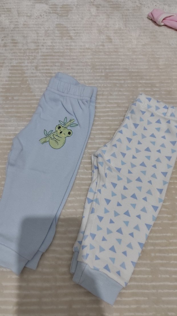 Mavi Bebek Kısa Kollu Çıtçıtlı Body Seti - Görsel 3