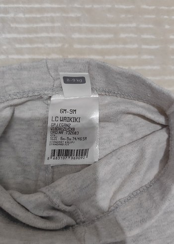 Kız Çocuk Pamuklu Tayt 2 adet - Görsel 3