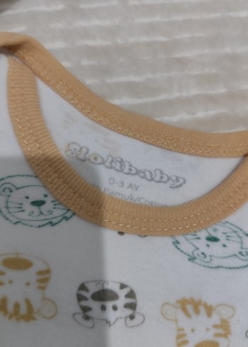 Uzun Kollu Beyaz Pamuklu Bebek Body - Görsel 2