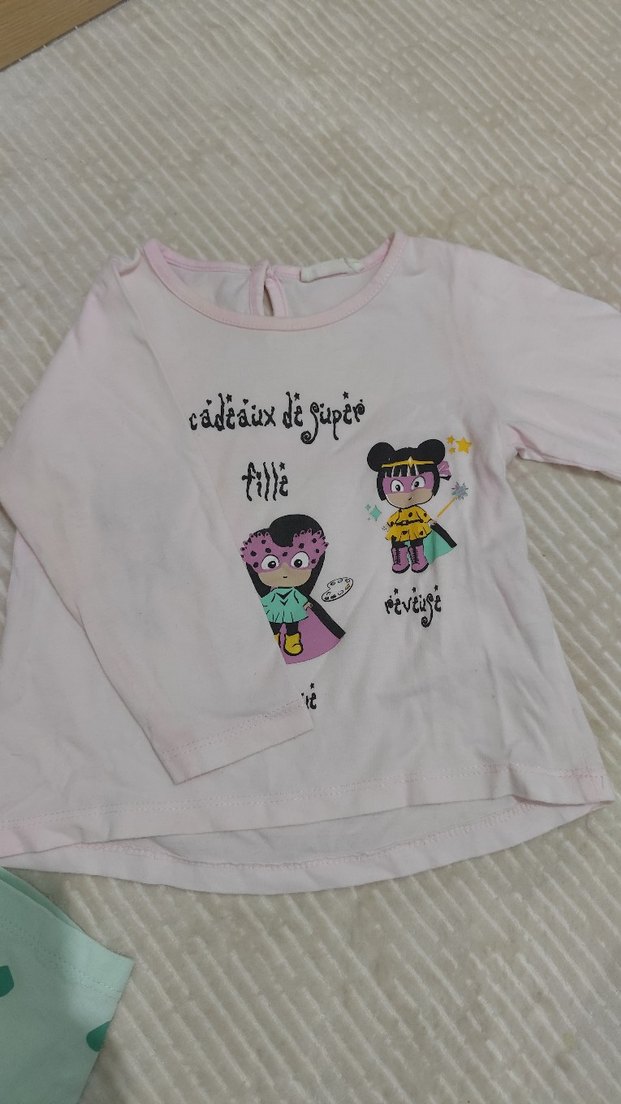 Kız Çocuk Turkuaz Baskılı Takım - Görsel 2