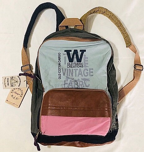 Old Cotton Cargo OCC Patchwork Komor Sırt Çantası