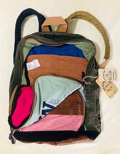 Beden çeşitli Renk OCC Patchwork Komor Sırt Çantası