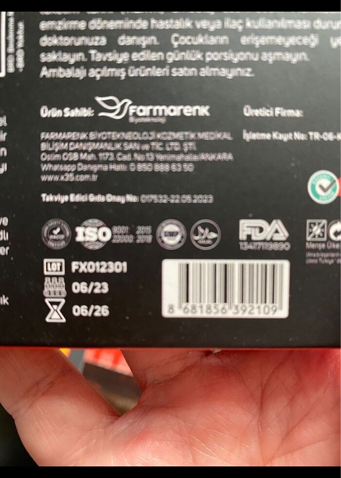 X35 performans arttırıcı 
takviye edici gıda - Görsel 3