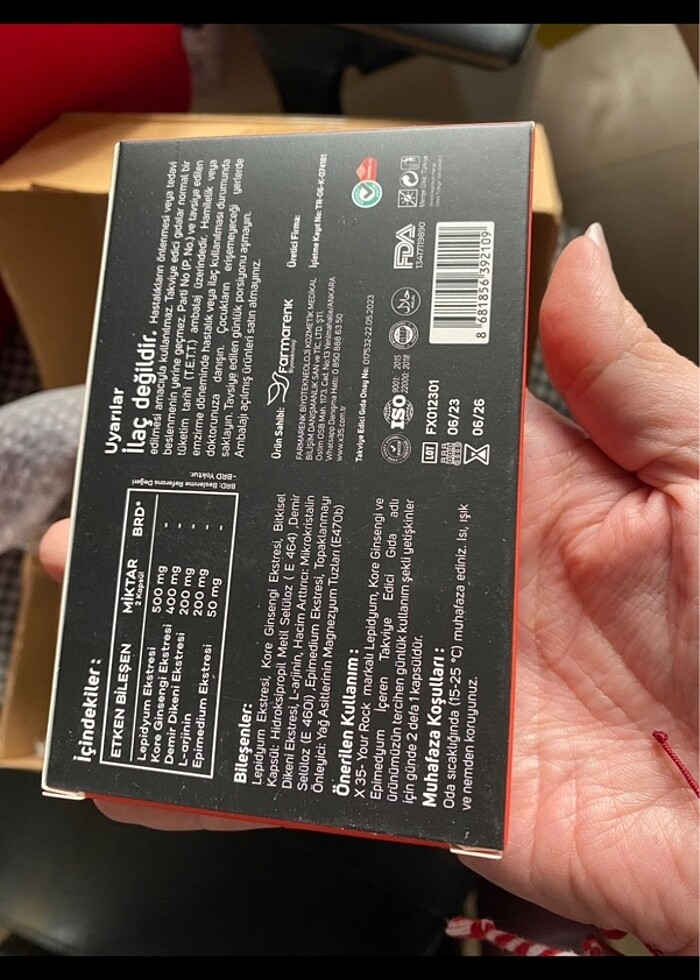 X35 performans arttırıcı 
takviye edici gıda - Görsel 2
