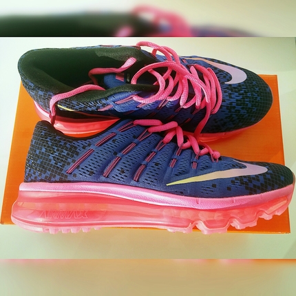 Orjinal Nike Air Max 2016 Blue Pink No:37.5