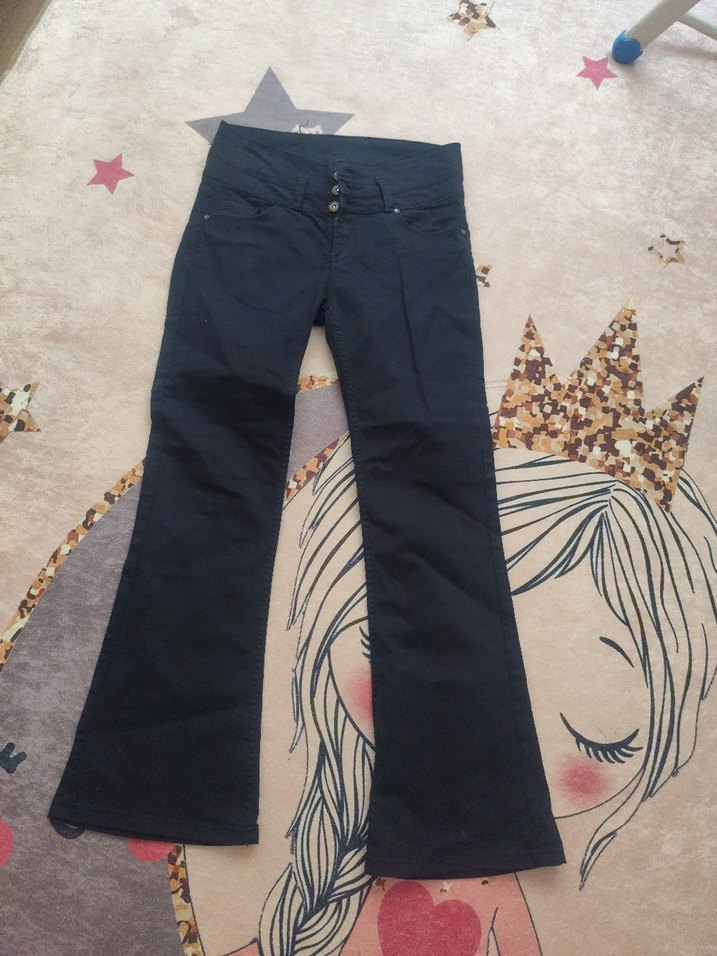 kadın 31 beden kadın keten pantolon - Görsel 5