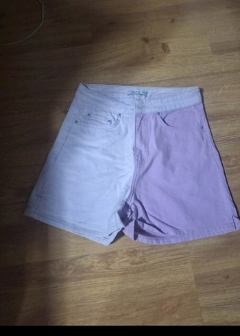 LC Waikiki Mor ve Lavanta Renkli Kadın Denim Şort