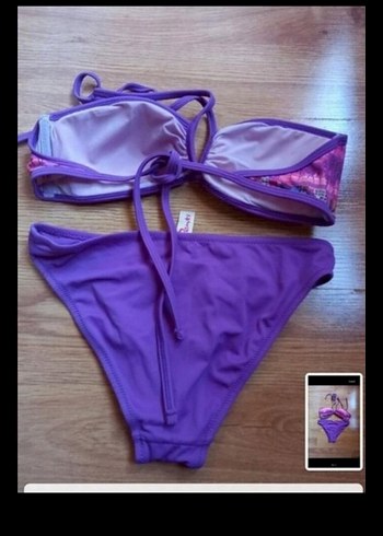 Penti Mor Bağlamalı İpli Bohem Bikini