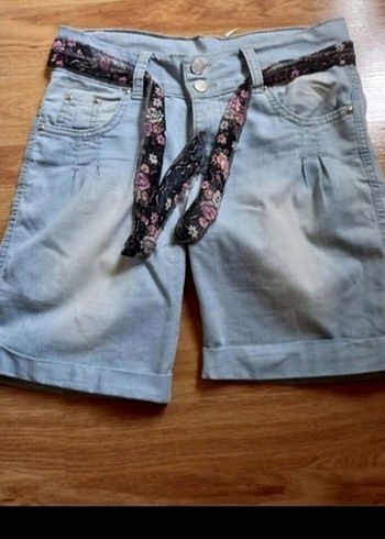 Diğer Bağlamalı Salaş Kadın Denim Şort