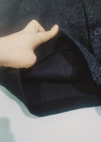 Düğmeli Siyah Erkek kışlık yelek - Görsel 4