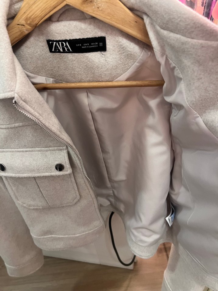 Zara Fermuarlı Kadın Ceket - Görsel 3