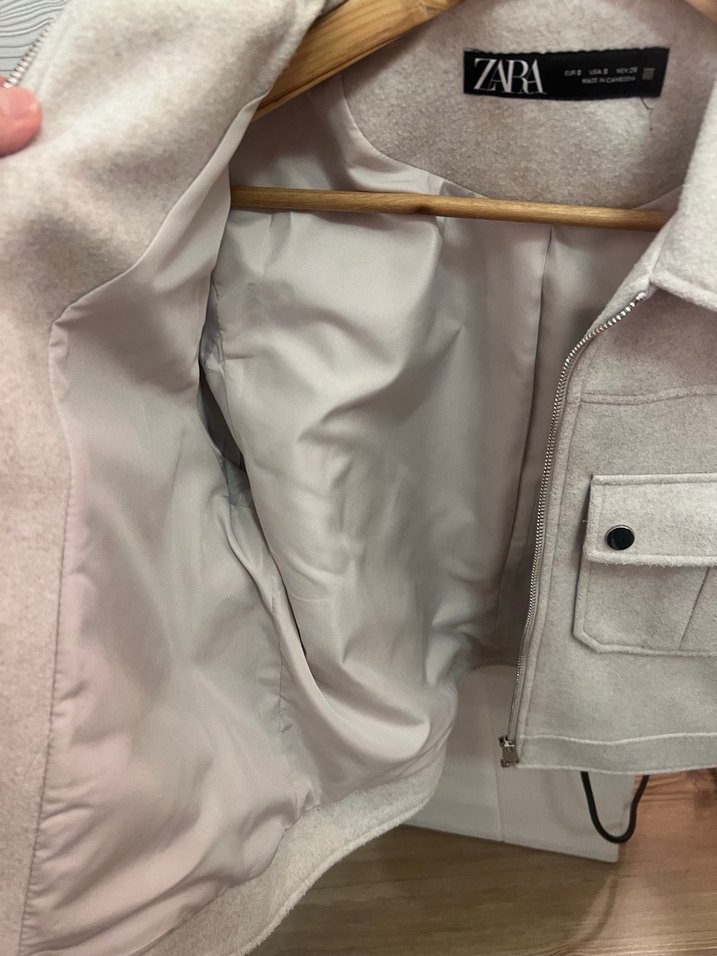 Zara Fermuarlı Kadın Ceket - Görsel 4