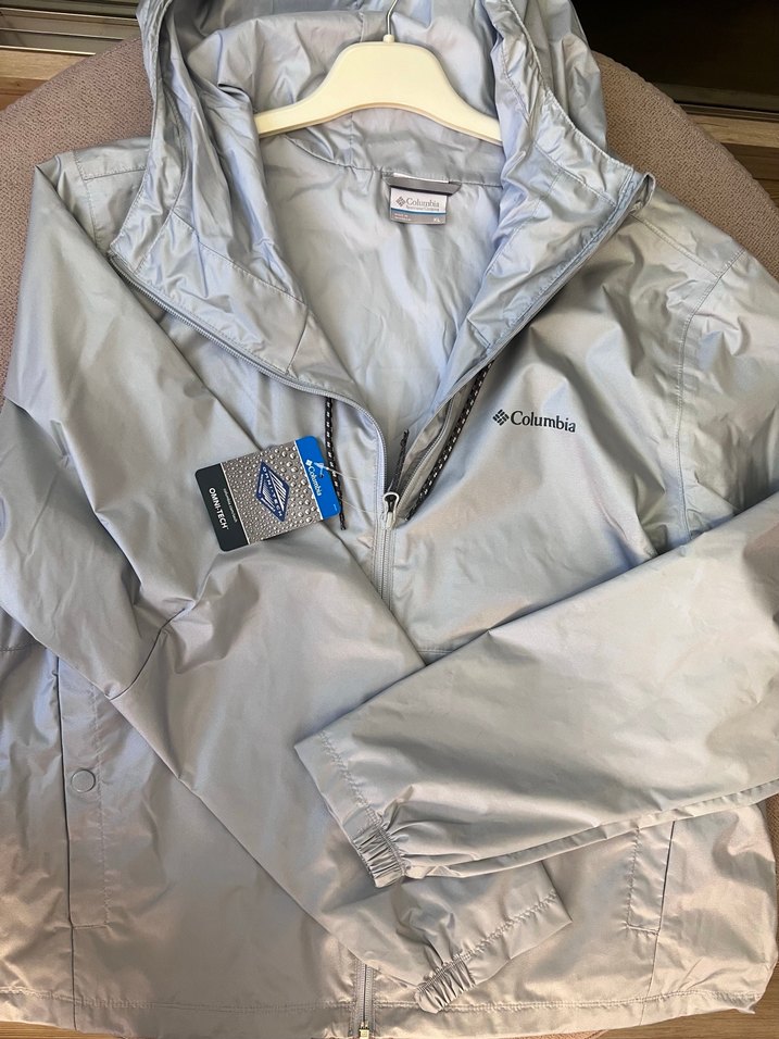 Columbia Gri Fermuarlı  Yağmurluk Rüzgarlık - Görsel 3