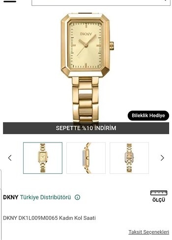 DKNY Kadın Altın Renkli Klasik Saat - Görsel 4